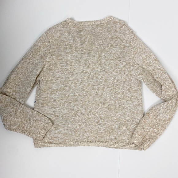 VINTAGE NORTHERN ISLES Embroidered Star Print Button-Front Cardigan Medium - Picture 2 of 12